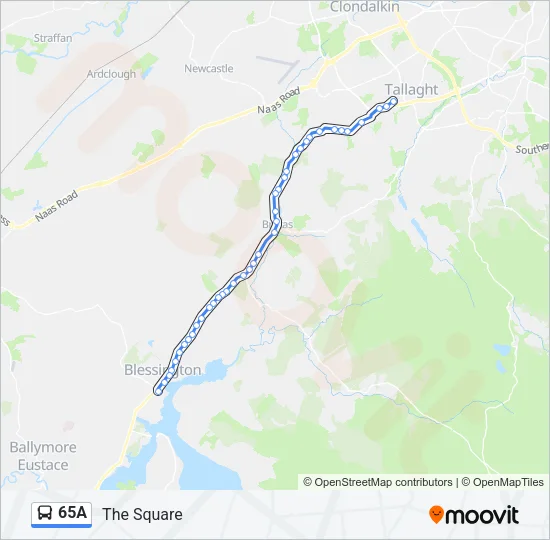 65A Bus Line Map