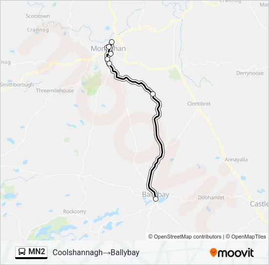 MN2 Bus Line Map