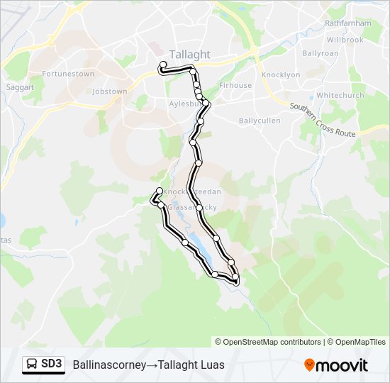 SD3 bus Line Map