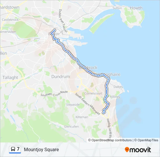 7 Bus Line Map