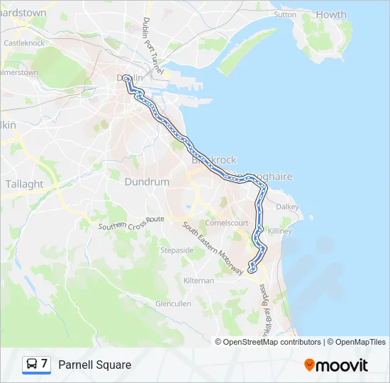 7 Bus Line Map