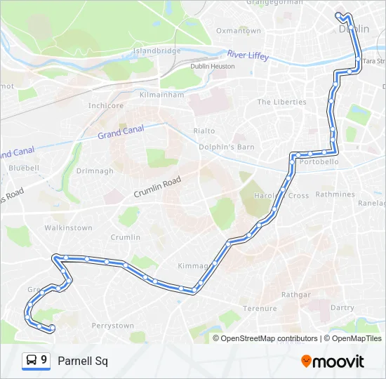 9 Bus Line Map