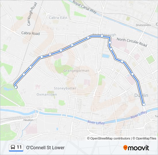 11 Bus Line Map