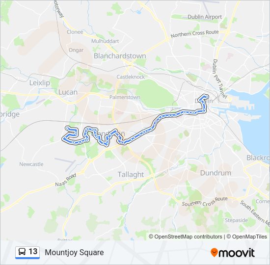 13 Bus Line Map