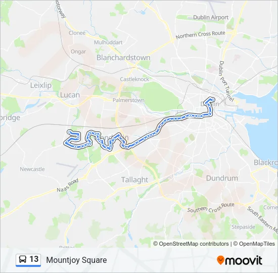 13 Bus Line Map