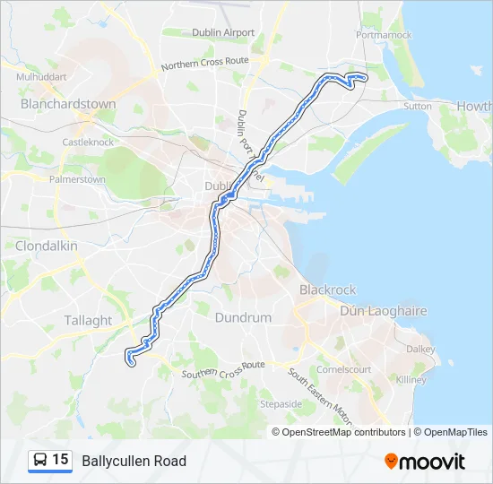15 Bus Line Map