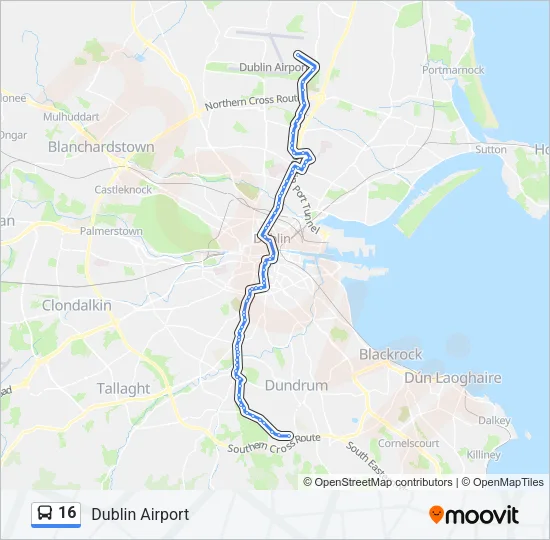 16 Bus Line Map