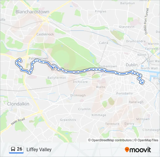 26 Bus Line Map