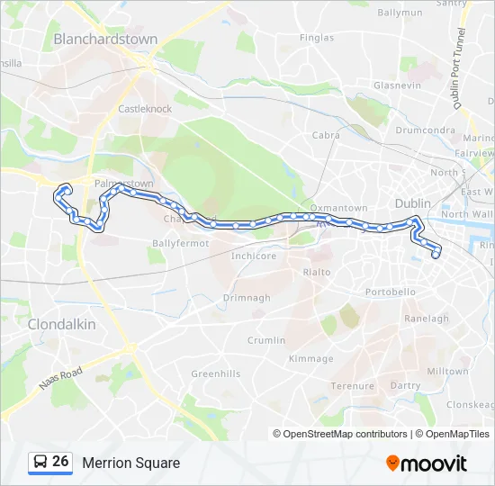 26 Bus Line Map