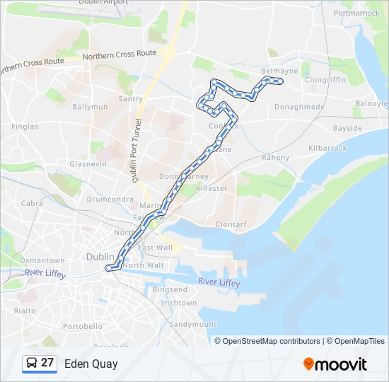 27 Bus Line Map