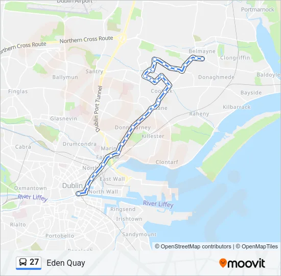 27 Bus Line Map