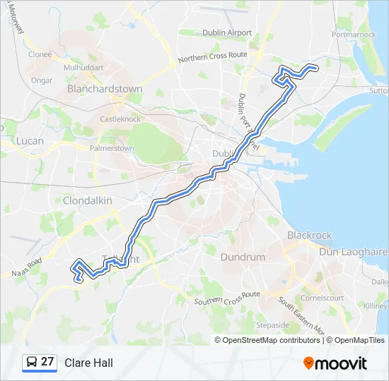 27 Bus Line Map