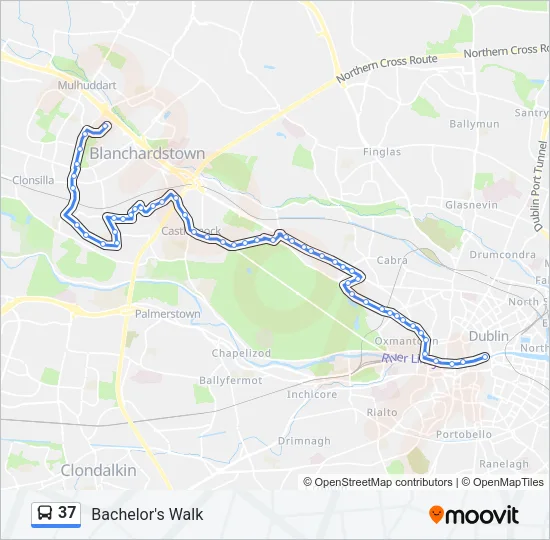 37 Bus Line Map