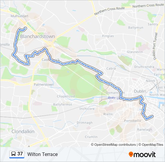 37 bus Line Map