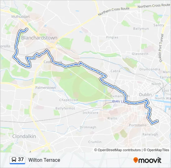 37 Bus Line Map