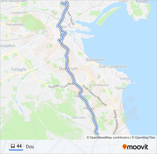 44 Route Schedules Stops And Maps Dcu Updated