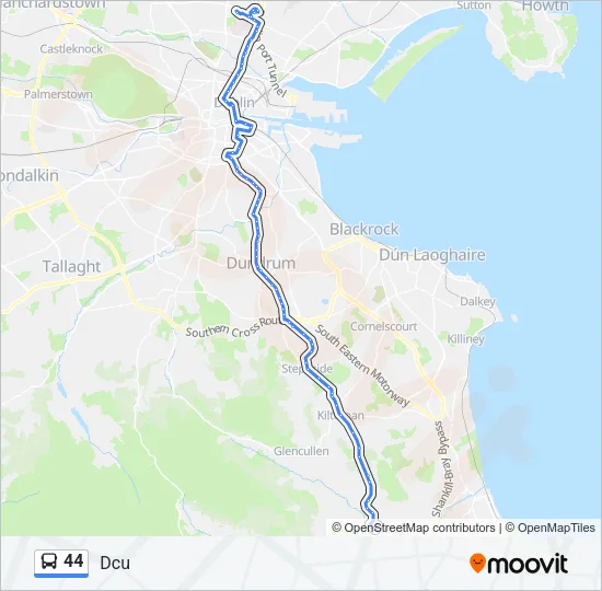 44 Bus Line Map
