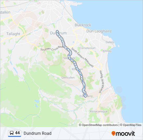 44b Route: Schedules, Stops & Maps - Dundrum Luas (Updated)