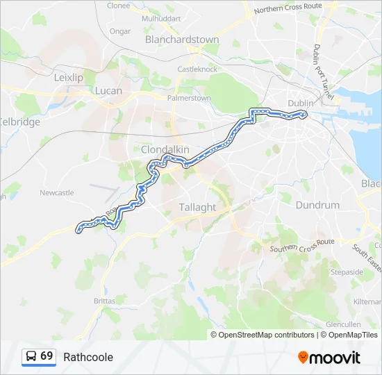 69 Bus Line Map