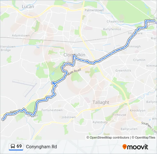 69 Bus Line Map