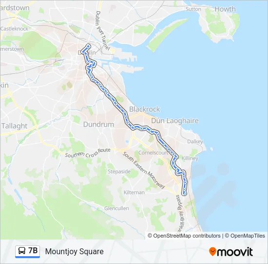 7B Bus Line Map
