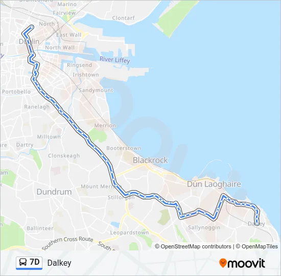 7D Bus Line Map