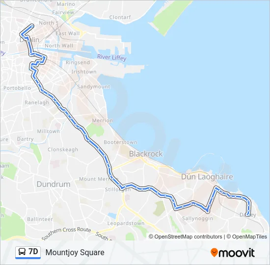 7D Bus Line Map