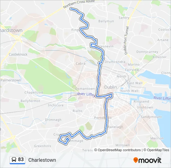 83 Bus Line Map