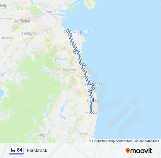 84 Bus Line Map