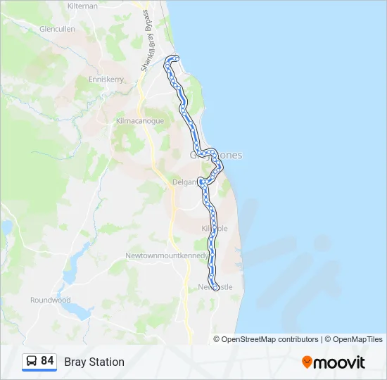 84 Bus Line Map