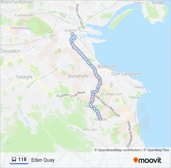 118 Bus Line Map