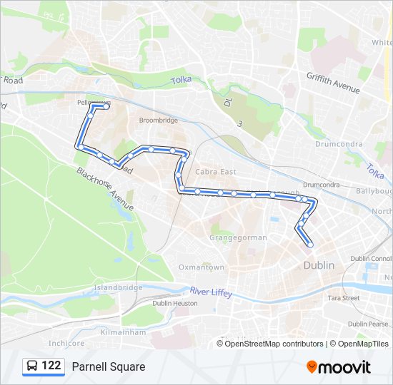 122 Bus Line Map