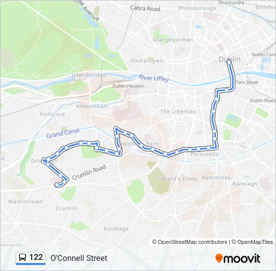 122 Bus Line Map