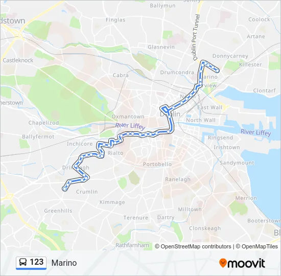 123 Bus Line Map