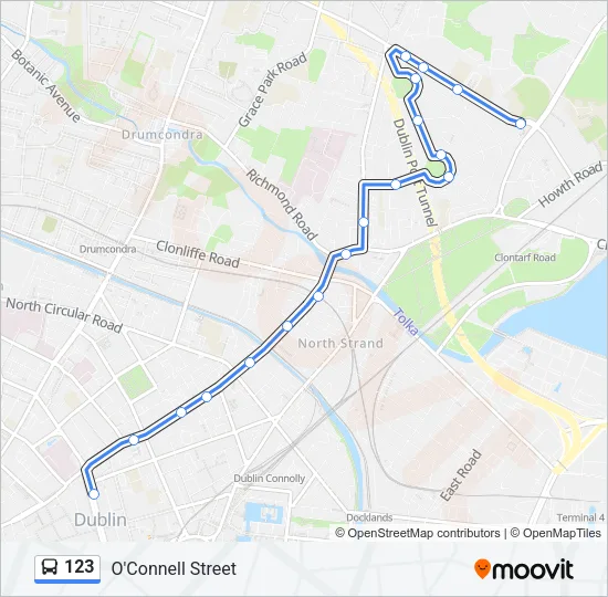 123 Bus Line Map