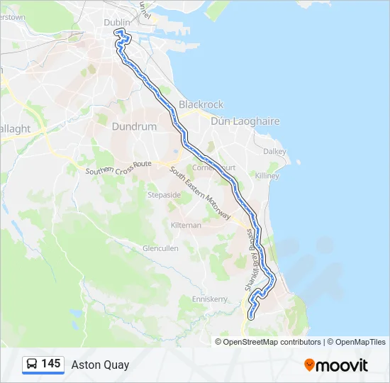 145 Bus Line Map
