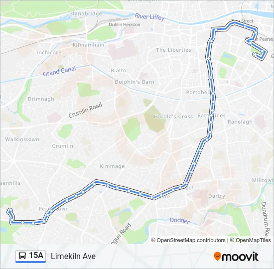 15A Bus Line Map