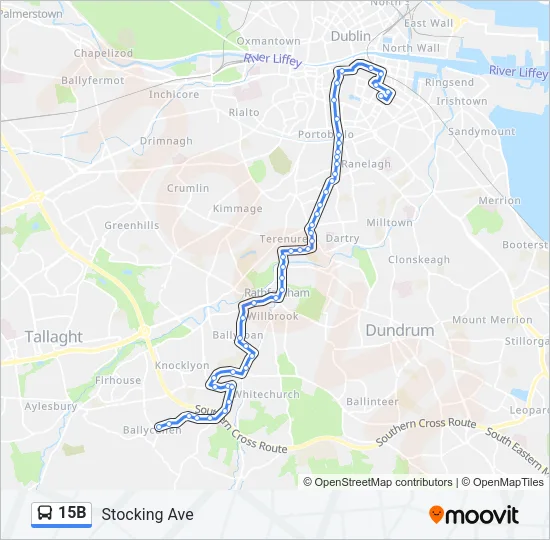15B Bus Line Map
