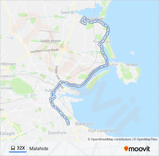 32X Bus Line Map