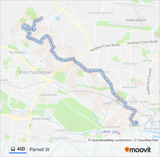 40D Bus Line Map