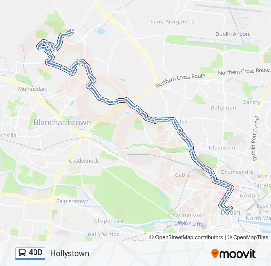 40D Bus Line Map