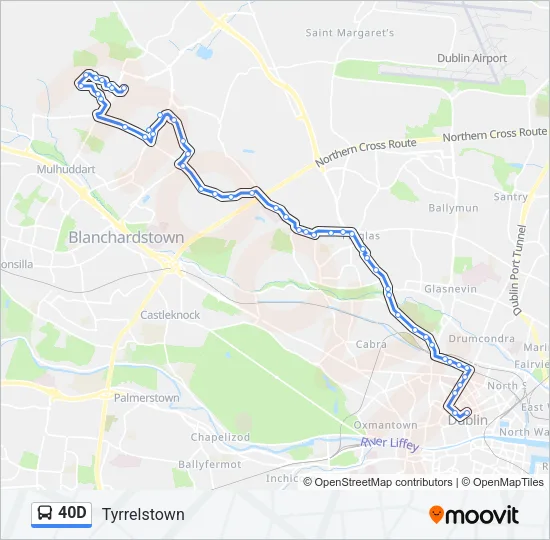 40D Bus Line Map