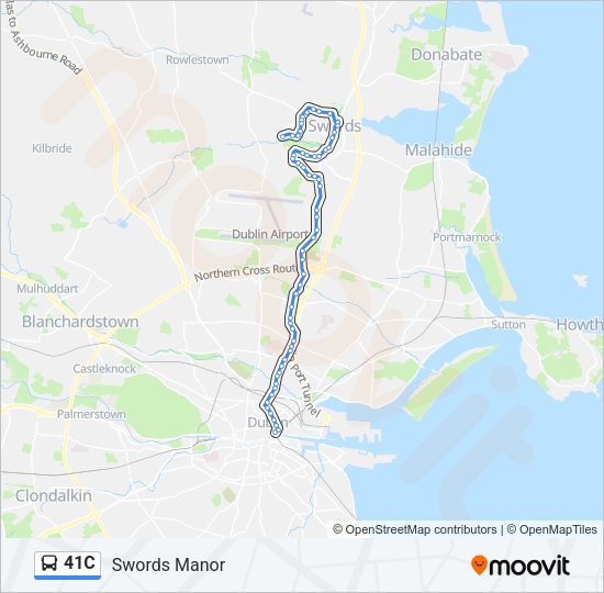 41C Bus Line Map