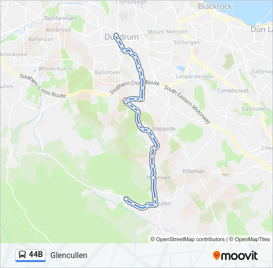 44B Bus Line Map