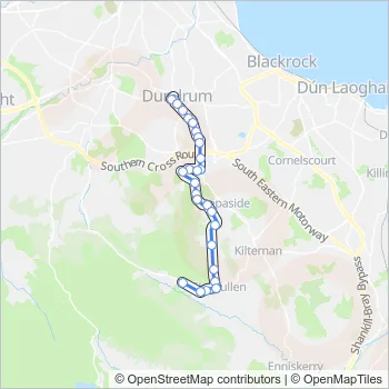 44B Bus Line Map