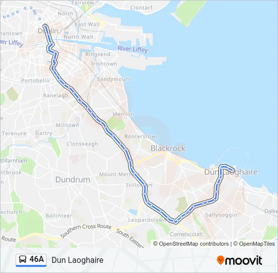 46A Bus Line Map