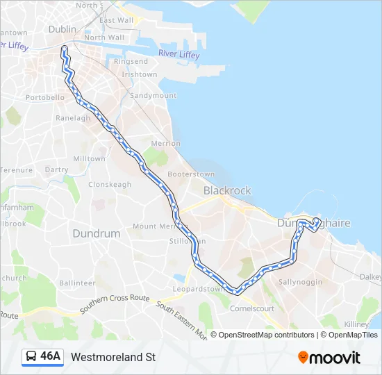46A Bus Line Map