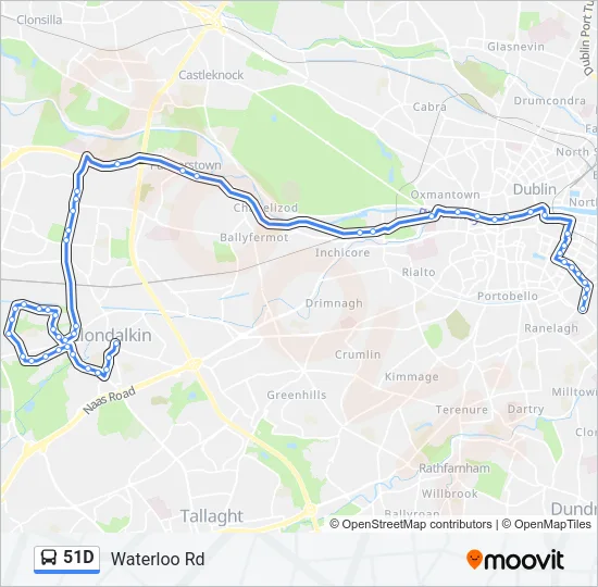 51D Bus Line Map