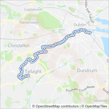 56A Bus Line Map