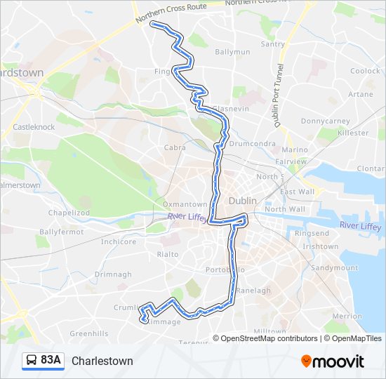 83A bus Line Map